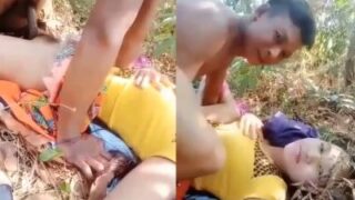 Gadis Assam Bergairah Bercinta Di Ladang Terbuka