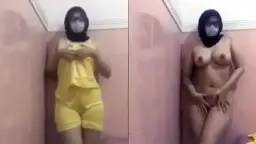 Jilbab Kuning Transparan, Bodi Mulus Polos Bikin Ngiler.