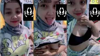 Vcs Belva Hijab, Toketnya Diremas Sampe Melet-melet