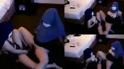 Ibu Tiri Sama Anak Sambil Pake Hijab, Saling Jilat Di Ranjang.