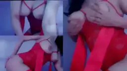 Premium Laras Bali Tiktok Lingerie Merah – Bikin Nagih, Body Seksi Bikin Mupeng