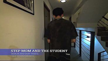 Ibu Tiri Lagi Ngajarin Murid, Panas Banget Sampe Basah.