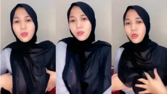 Tante Jilbab Hitam, Tubuh Mulus Tembus Pandang, Bikin Ngiler.
