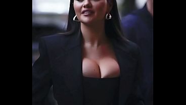 Selena Gomez Ngejoget Sambil Nunduk, Bikin Makin Pengen (ciptaan Ai)